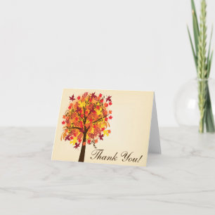 Fall in Love Thank You Card