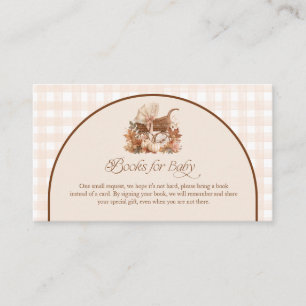 Fall In Love Vintage Carriage Books for Baby Enclosure Card