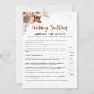Fall in love   Wedding Traditions Bridal Shower  Invitation