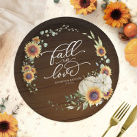 Fall in Love White Pumpkin Sunflower Wedding