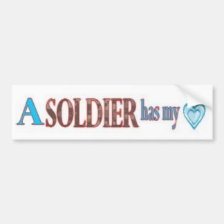 Fall in Love with a Soldier Bumper Sticker