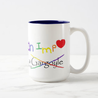 Fall in Love with an Imp Rainbow Two-Tone Coffee Mug