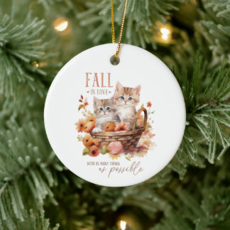 Fall In Love With As Many Things As Possible Ceramic Tree Decoration