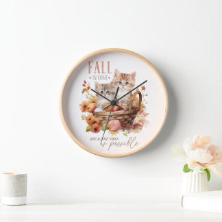 Fall In Love With As Many Things As Possible Clock