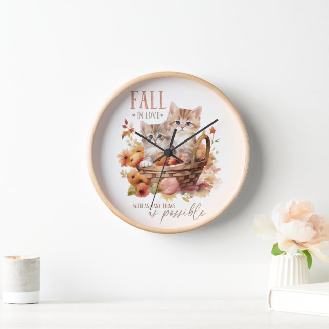 Fall In Love With As Many Things As Possible Clock (Home)