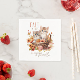 Fall In Love With As Many Things As Possible Napkin