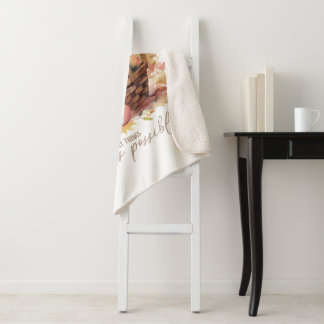 Fall In Love With As Many Things As Possible Sherpa Blanket