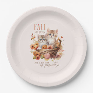 Fall In Love With As Many Things Paper Plate