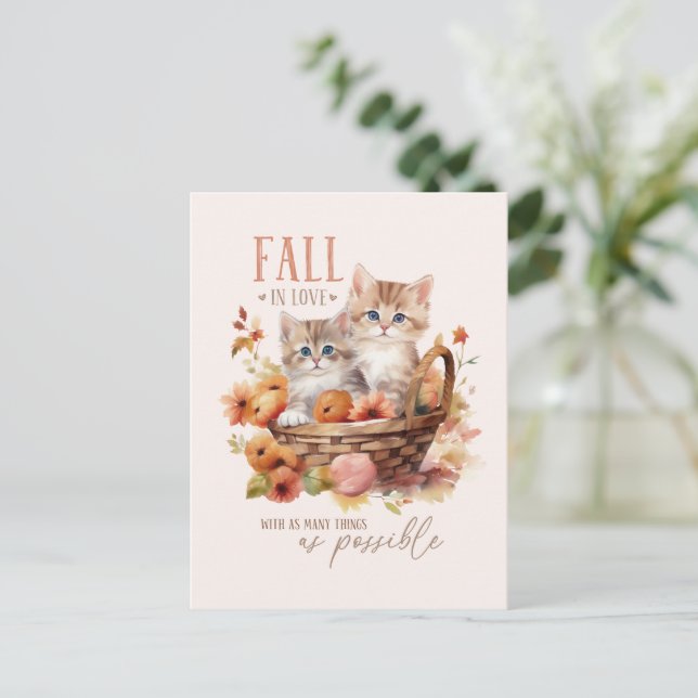 Fall In Love With As Many Things Postcard (Standing Front)