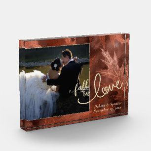 Fall in Love with Autumn   Burnt Orange Wedding Photo Block