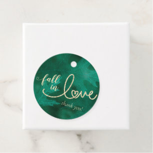 Fall in Love with Autumn   Jade Green Thank You Favour Tags