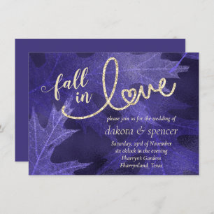 Fall in Love with Autumn   Mulberry Bridal Shower Invitation