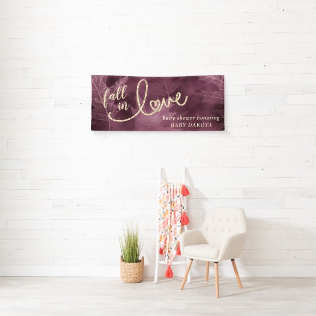 Fall in Love with Autumn | Mulberry Jewel Tone Banner (Insitu)