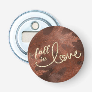 Fall in Love with Autumn Rustic Boho Chic Orange Bottle Opener