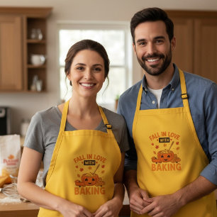 Fall In Love with Baking Pumpkin Spice Baking Gift Standard Apron