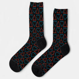 "Fall in Love with Change" Crew Socks - Black