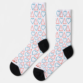 "Fall in Love with Change" Patterned Crew Socks