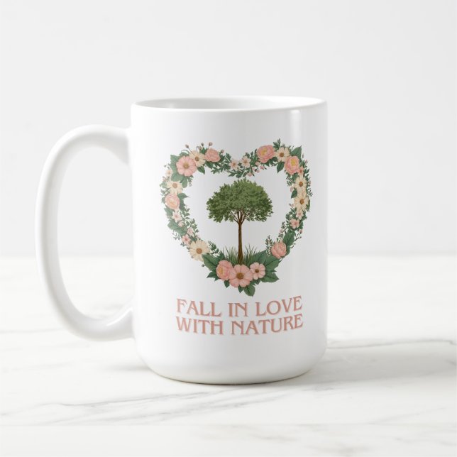 Fall in Love with Nature Coffee Mug (Left)