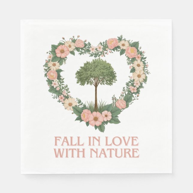 Fall in Love with Nature Napkin (Front)