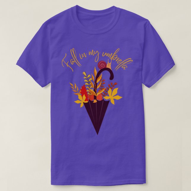 Fall In My Umbrella T-Shirt (Design Front)