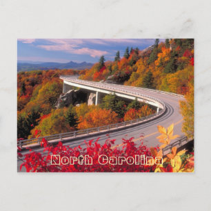 Fall in North Caroline Blue Ridge Parkway Postcard