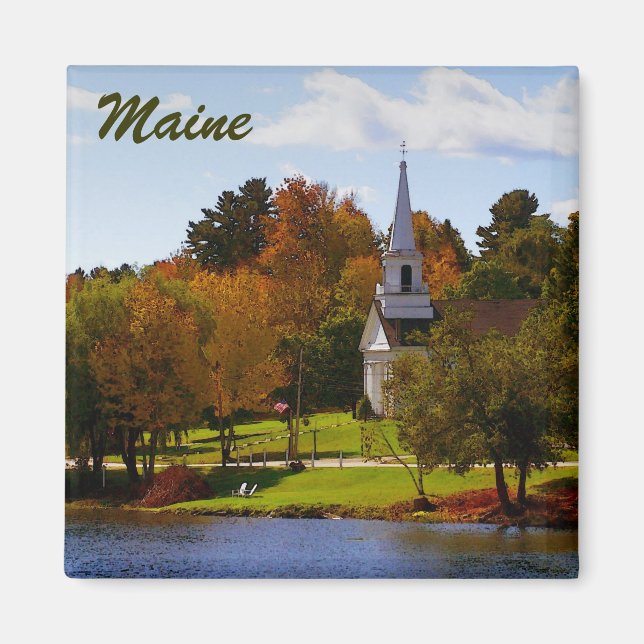 Fall in Orland, ME Magnet (Front)