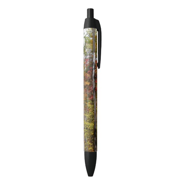 Fall in the Forest Colourful Autumn Photography Black Ink Pen (Bottom (Vertical))