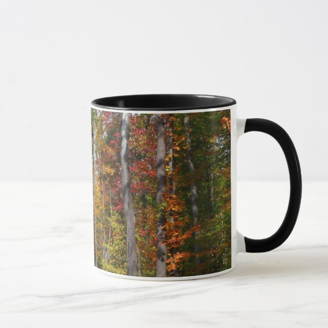 Fall in the Forest Colourful Autumn Photography Mug (Right)