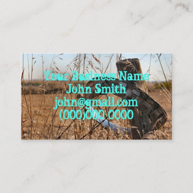 Fall in the heartland business card (Front)