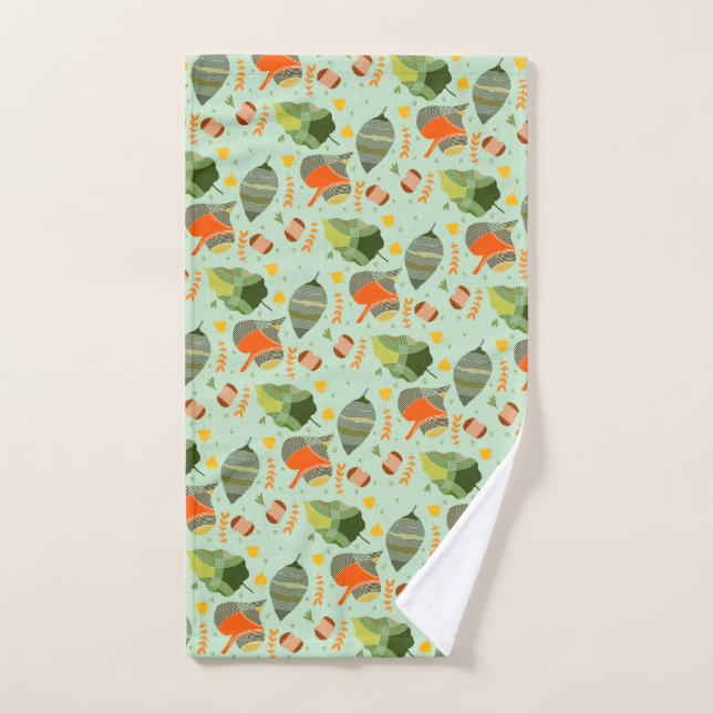 Fall-ing leaves Hand Towel (Hand Towel)