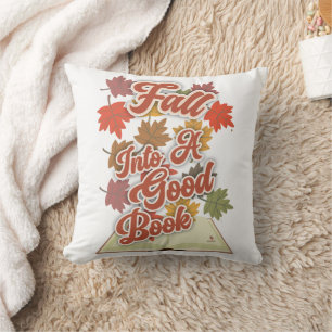 Fall Into A Good Book Autumn Reading Life Cushion