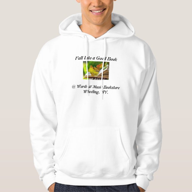fall into a good book bookstore hoodie (Front)