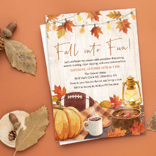 Fall into Fun Autumn Invitation
