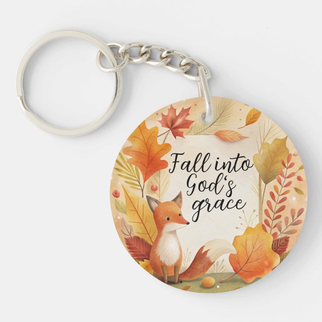 Fall Into God's Grace Key Ring (Front)