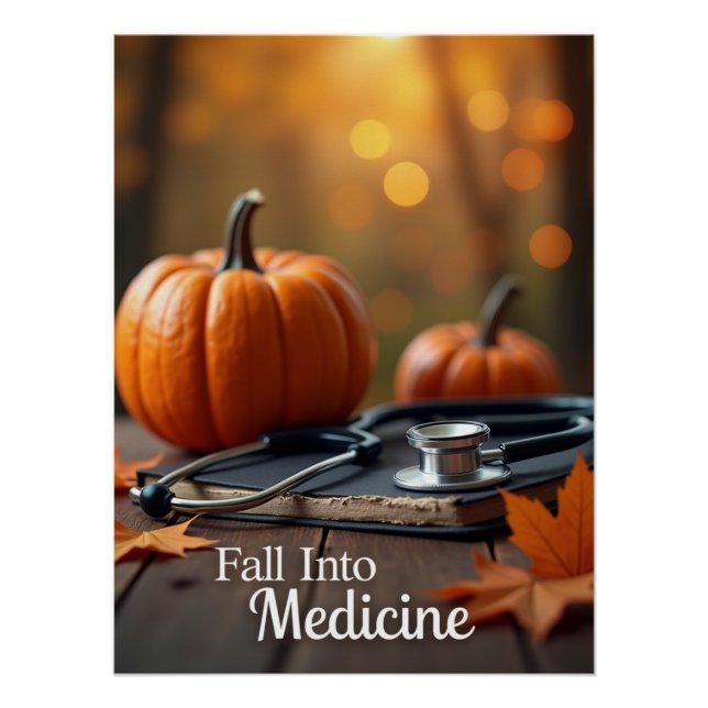 Fall Into Medicine Personalised Poster (Front)