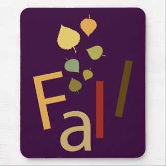 Fall is Falling Mouse Mat