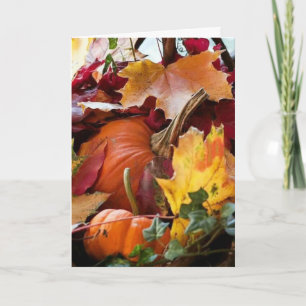 **FALL IS HEAR - BIRTHDAY IS NEAR** HAPPY BIRTHDAY CARD
