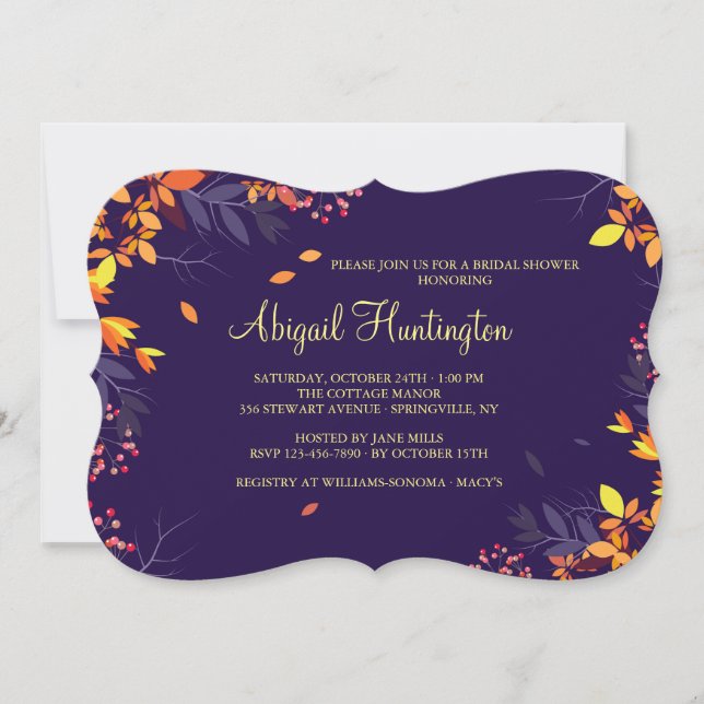 Fall Is Here Invitation (Front)