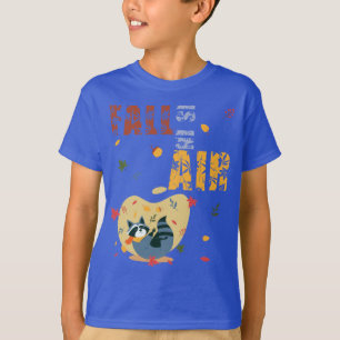 Fall Is In Air With Swinging Racoon T-Shirt