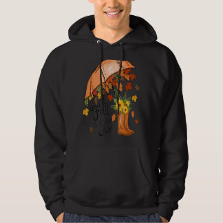 Fall Is In the Air Autumn Fall Leaves Season Hoodie