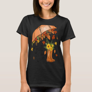 Fall Is In the Air Autumn Fall Leaves Season T-Shirt