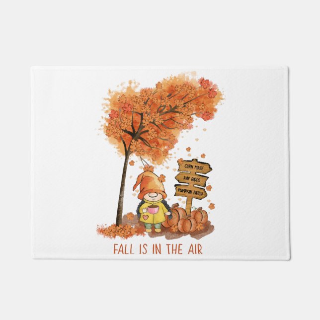 Fall Is In the Air Autumn Lover Gift  Doormat (Front)