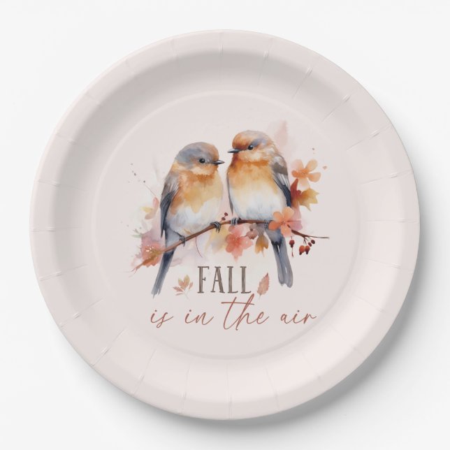 Fall Is In The Air Paper Plate (Front)