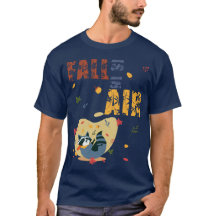 Fall Is in The Air Racoon Autumn