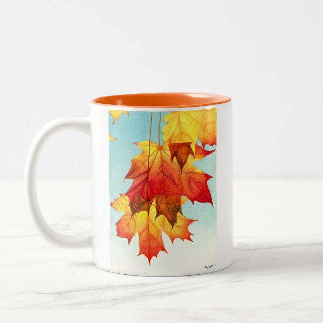 Fall is in the air! Two-Tone coffee mug (Left)