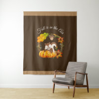 Fall is in the Air Typography with Squirrel