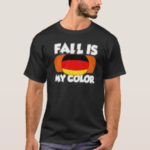 Fall Is My Color Thanksgiving Pumpkin Germany   T-Shirt