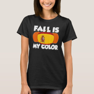 Fall Is My Color Thanksgiving Pumpkin Spain T-Shirt