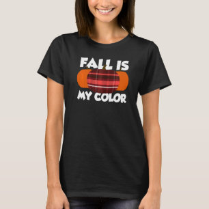 Fall Is My Colour Thanksgiving Pumpkin Flannel T-Shirt