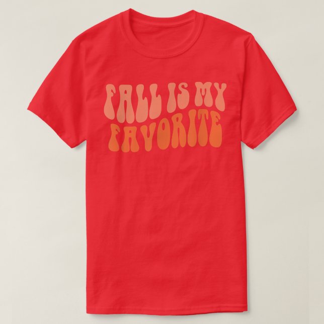 Fall Is My Favorite Hello Fall Vibes Pumpkin Thank T-Shirt (Design Front)